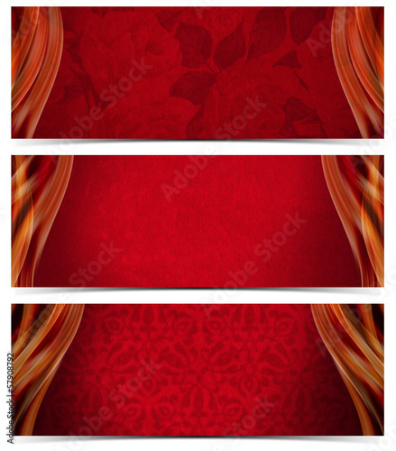 Illustration: Three Luxury Banners Three Luxury Banners