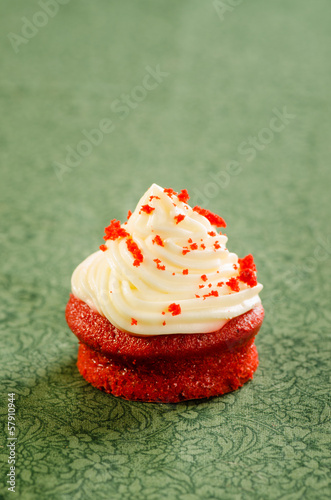 Photo: Red velvet cupcake with cream cheese icing Red velvet cupcake with cream cheese icing