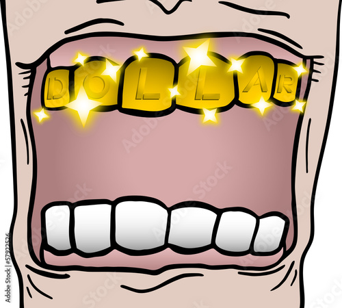 Vector: Gold teeth Gold teeth