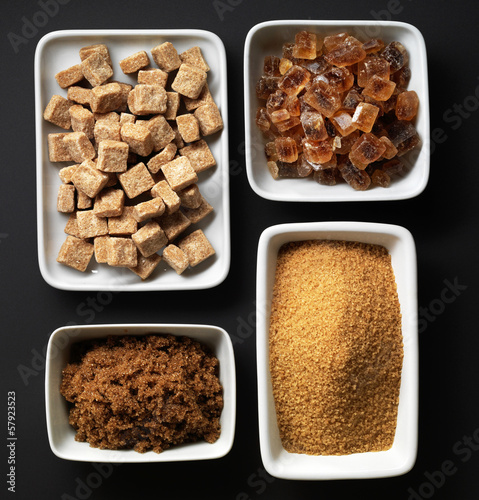Photo: various types of sugar various types of sugar