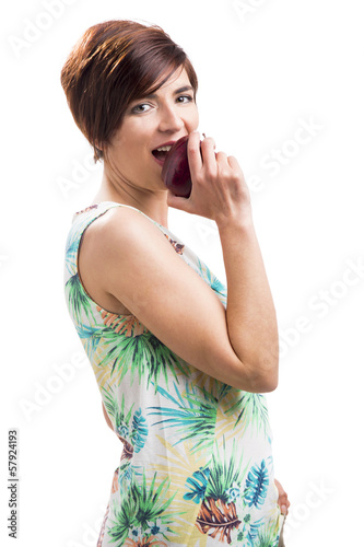 Photo: Eating a apple Eating a apple