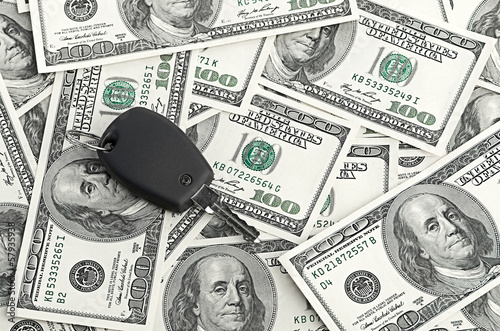 Photo: Car Key on 100 dollar background Car Key on 100 dollar background