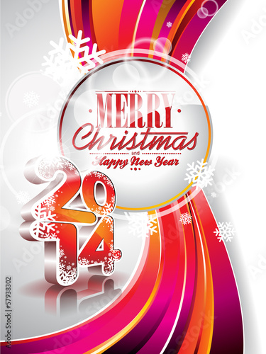 Vector: Vector Happy New Year 2014 colorful celebration background. Vector Happy New Year 2014 colorful celebration background.