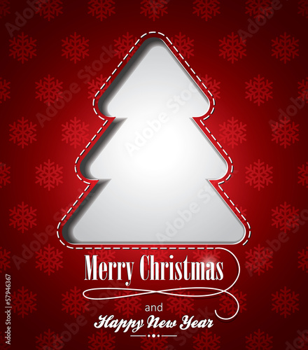 Vector: Vector Christmas illustration with abstract tree design Vector Christmas illustration with abstract tree design