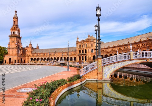 Photo: Seville, Spain - Plaza de Espana Seville, Spain - Plaza de Espana