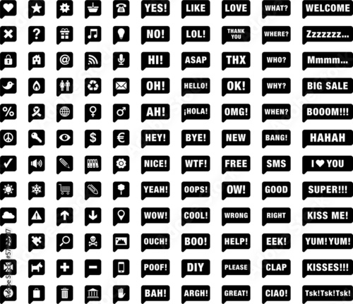 Vector: Set of Bubble Speech Set of Bubble Speech