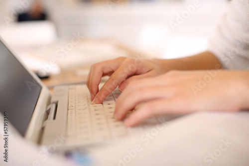 Photo: Closeup of laptop computer keyboard Closeup of laptop computer keyboard
