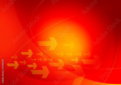 Illustration: red orange graphic arrows backdrop red orange graphic arrows backdrop