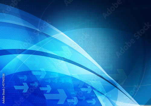 Illustration: blue graphic arrows background blue graphic arrows background