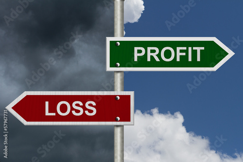Photo: Profit versus Loss Profit versus Loss