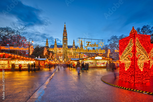 Photo: Christmas market in Vienna Christmas market in Vienna
