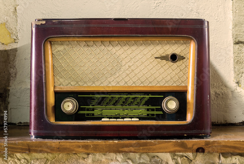 Photo: Old Vintage Radio - Stock Image Old Vintage Radio - Stock Image