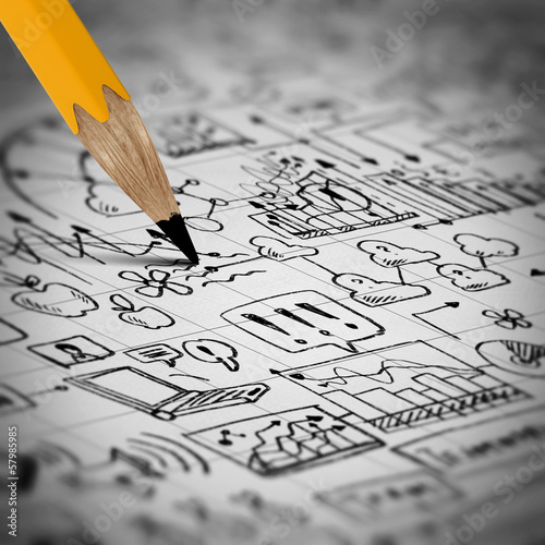 Photo: Business sketch Business sketch