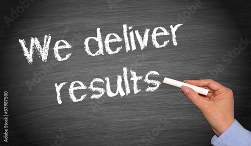 Photo: We deliver results We deliver results