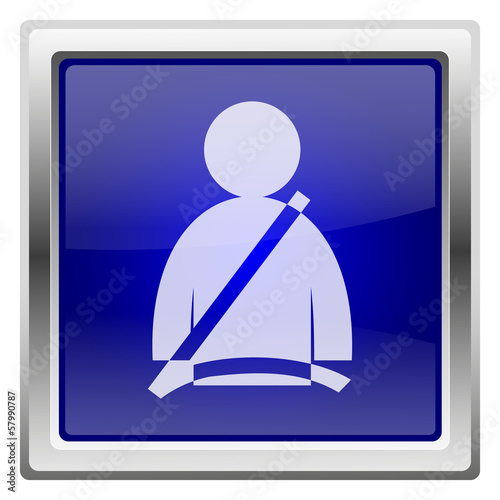 Illustration: Safety belt icon Safety belt icon