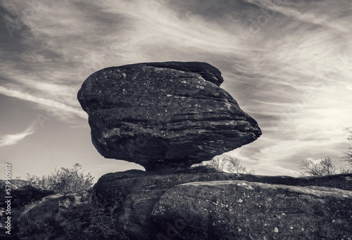Photo: balanced boulder balanced boulder