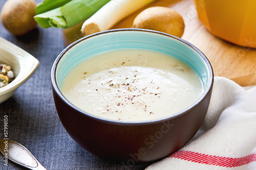 Photo: Leek and Potatoes soup Leek and Potatoes soup