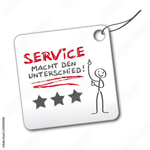 Vector: Etikett "Service" Etikett "Service"