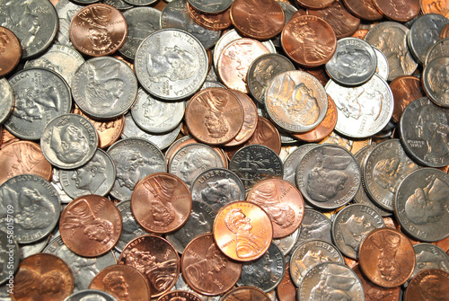 Photo: Background of American Coins Background of American Coins