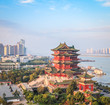 beautiful nanchang tengwang pavilion in early morning beautiful nanchang tengwang pavilion in early morning