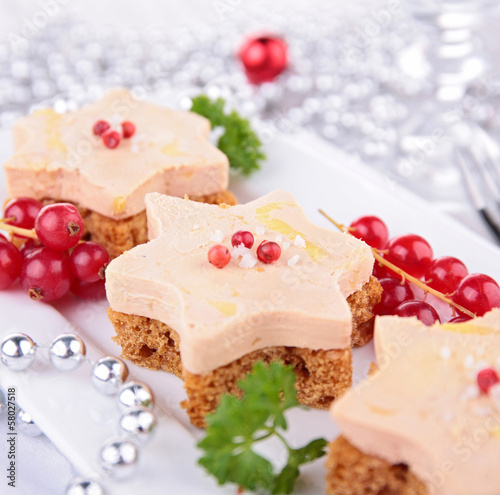 Photo: christmas canape christmas canape