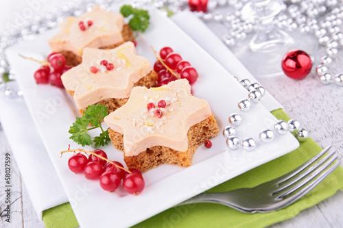 Photo: christmas canape christmas canape