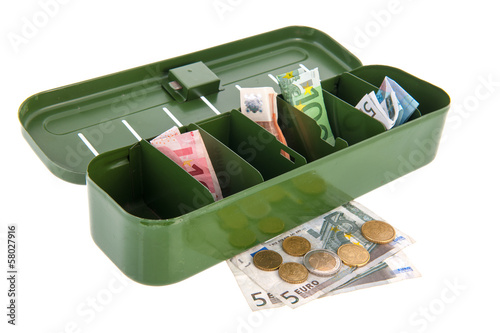 Photo: Sorting money Sorting money