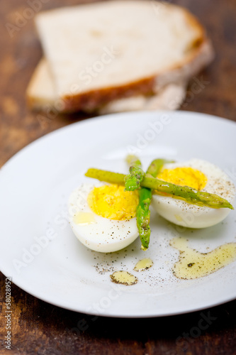 Photo: asparagus and eggs asparagus and eggs