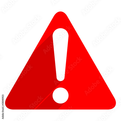 Illustration: Exclamation danger sign Exclamation danger sign