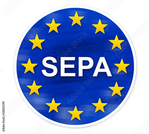 Illustration: étiquette SEPA étiquette SEPA