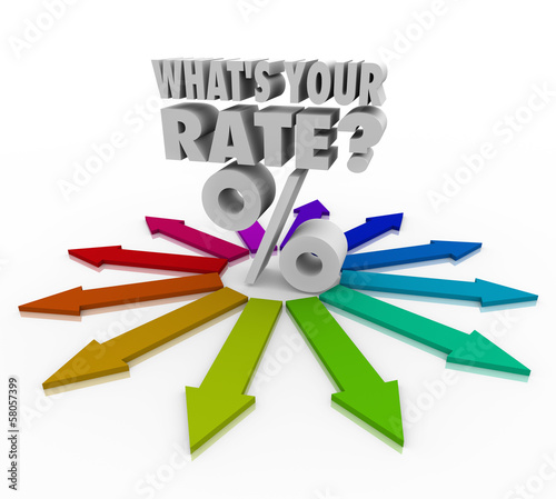Illustration: What's Your Rate Percent Sign Interest Investment Return What's Your Rate Percent Sign Interest Investment Return