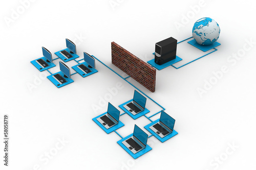 Illustration: Global computer networking Global computer networking