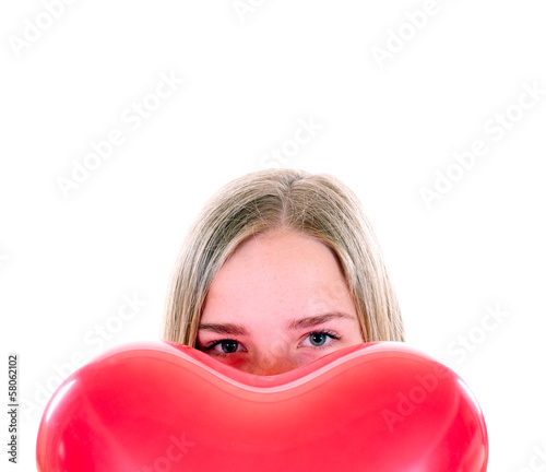 Photo: Mädchen mit Herz Mädchen mit Herz