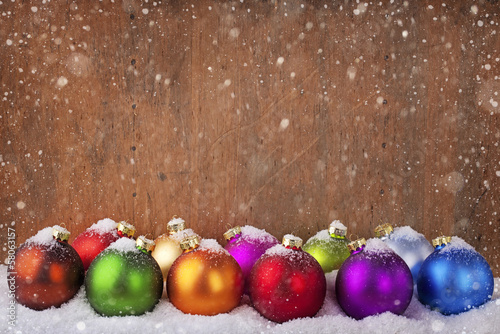 Photo: Colorful christmas balls Colorful christmas balls