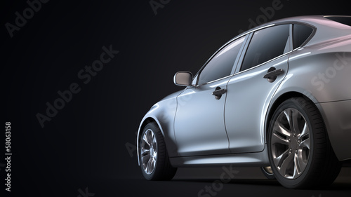 Illustration: Luxury sedan Luxury sedan