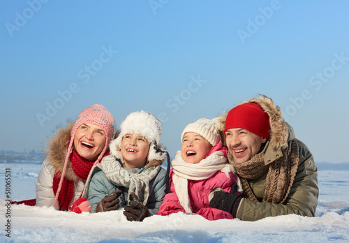 Photo: Family on snow Family on snow