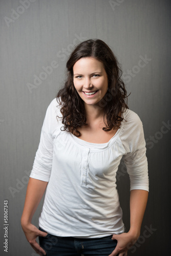 Photo: frau mit locken frau mit locken