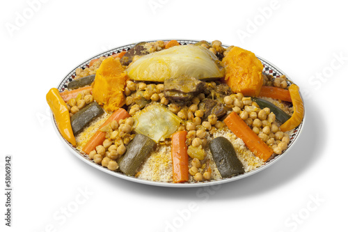 Photo: Moroccan couscous dish Moroccan couscous dish