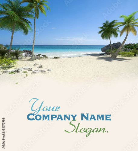 Photo: Beautiful tropical deserted beach Beautiful tropical deserted beach