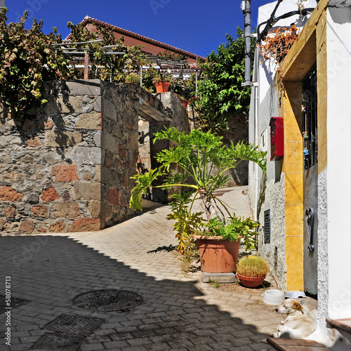 Photo: street of Fataga, Gran Canaria, Spain street of Fataga, Gran Canaria, Spain