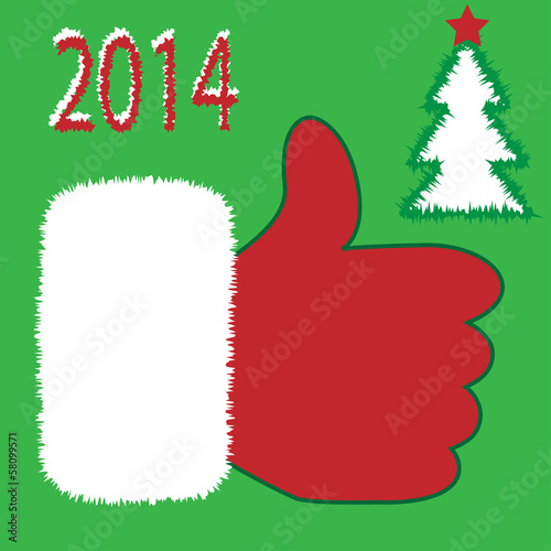 Illustration: Santa Claus like icon vector Santa Claus like icon vector
