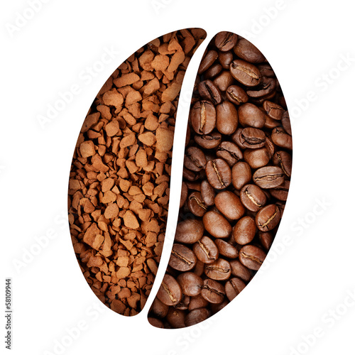 Photo: Coffee bean symbol Coffee bean symbol