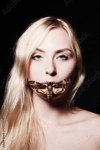 Photo: cult retro butterfly portrait cult retro butterfly portrait