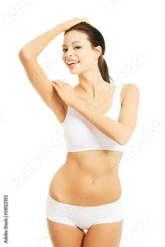 Photo: Sexy attractive woman in underwear. Sexy attractive woman in underwear.
