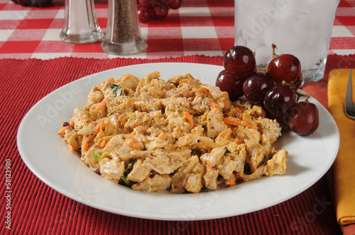 Photo: Blackened chicken salad Blackened chicken salad