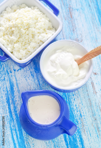 Photo: milk products milk products