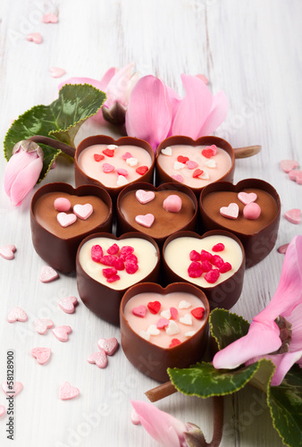 Photo: chocolate candies chocolate candies