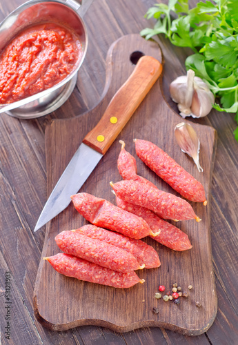 Photo: sausages sausages