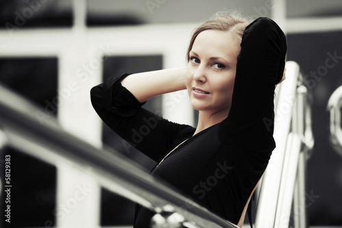 Photo: Portrait of happy beautiful woman Portrait of happy beautiful woman