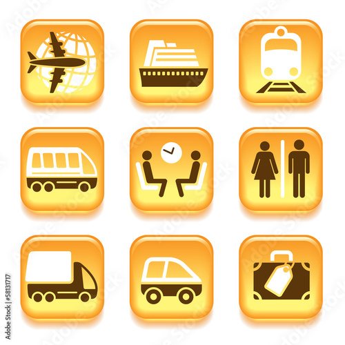 Vector: Travel icons Travel icons